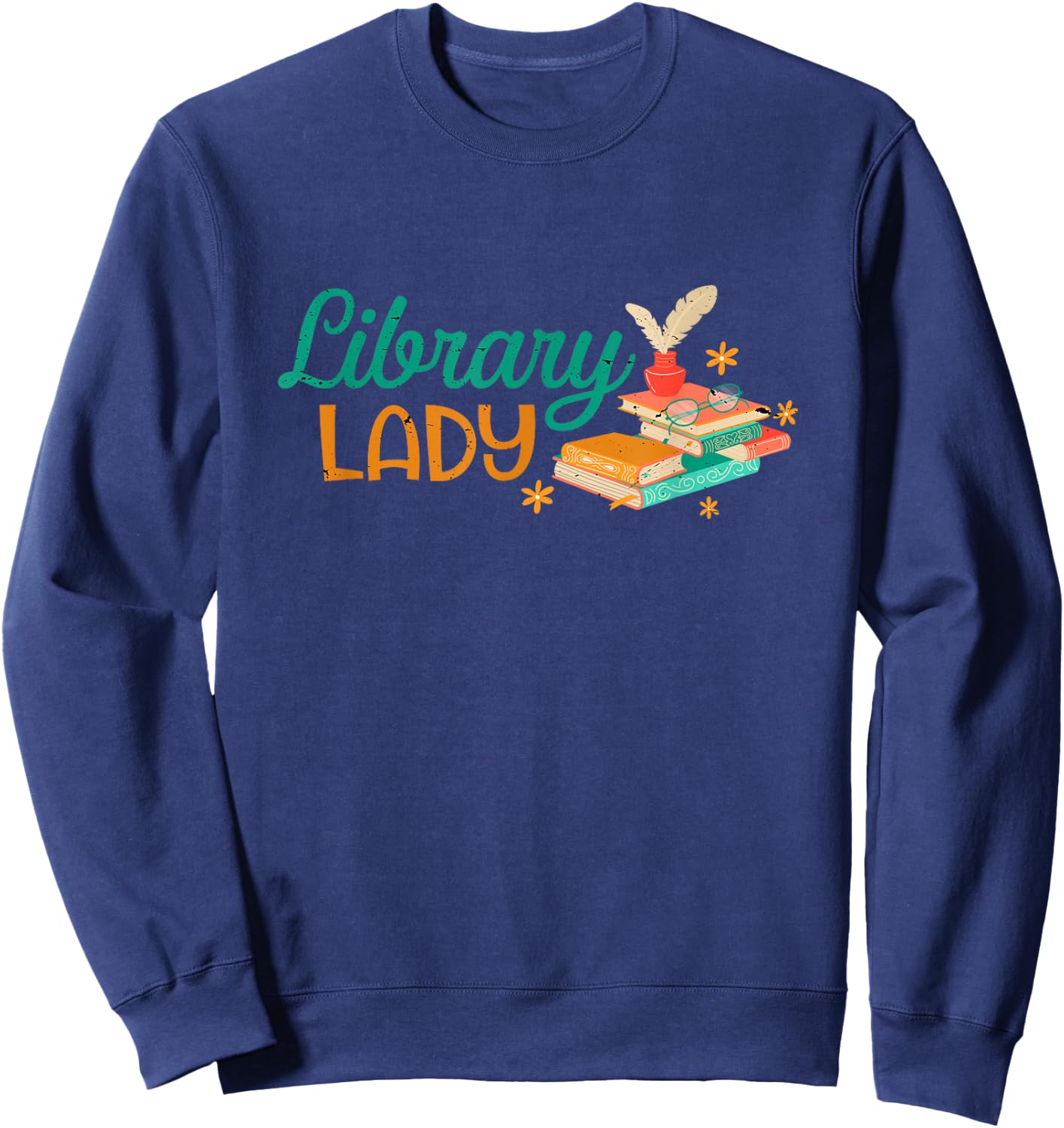 Librarian Bookworm Bookworm Sweatshirt - Sweatshirt | Navy