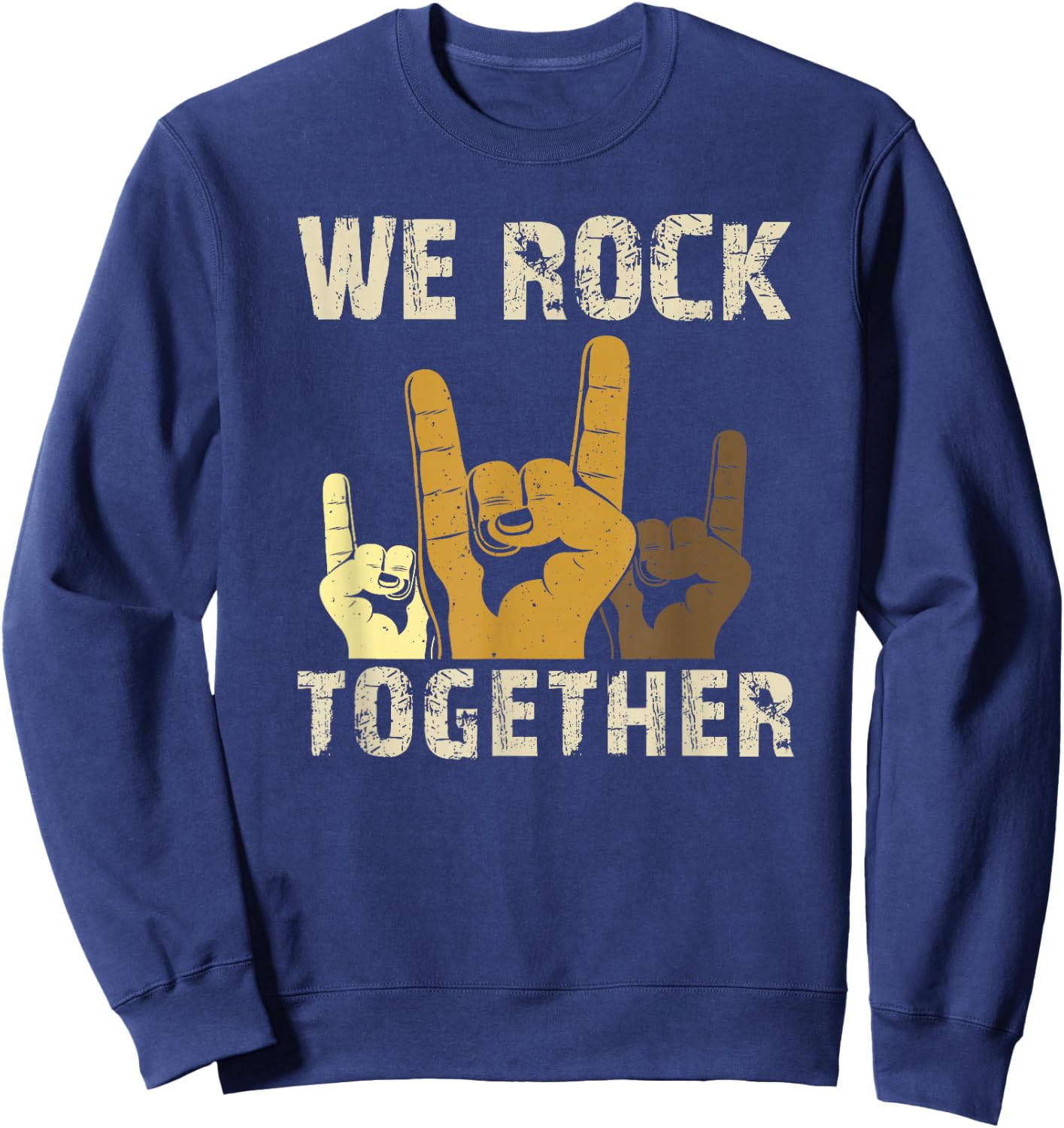 Funny We Rock Together Sweatshirt - Sweatshirt | Navy