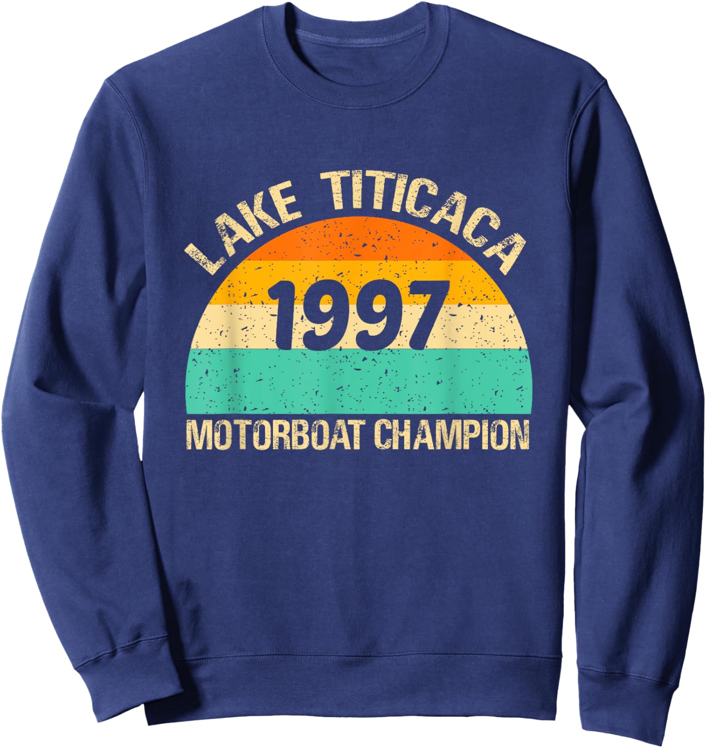Lake Titicaca Motorboat Champion Sweatshirt - Sweatshirt | Navy