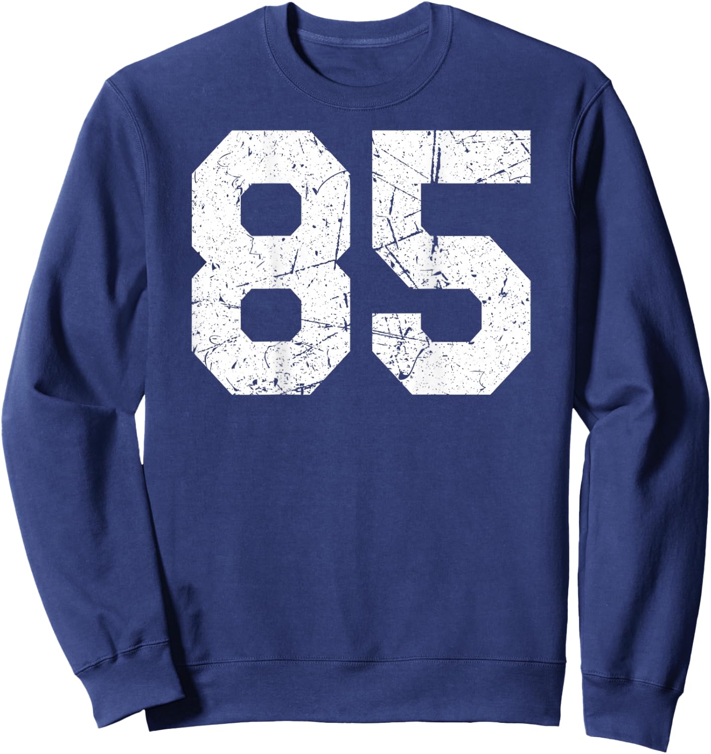 #85 Jersey Uniform Varsity Sports Number, 85th Sweatshirt - Sweatshirt | Navy