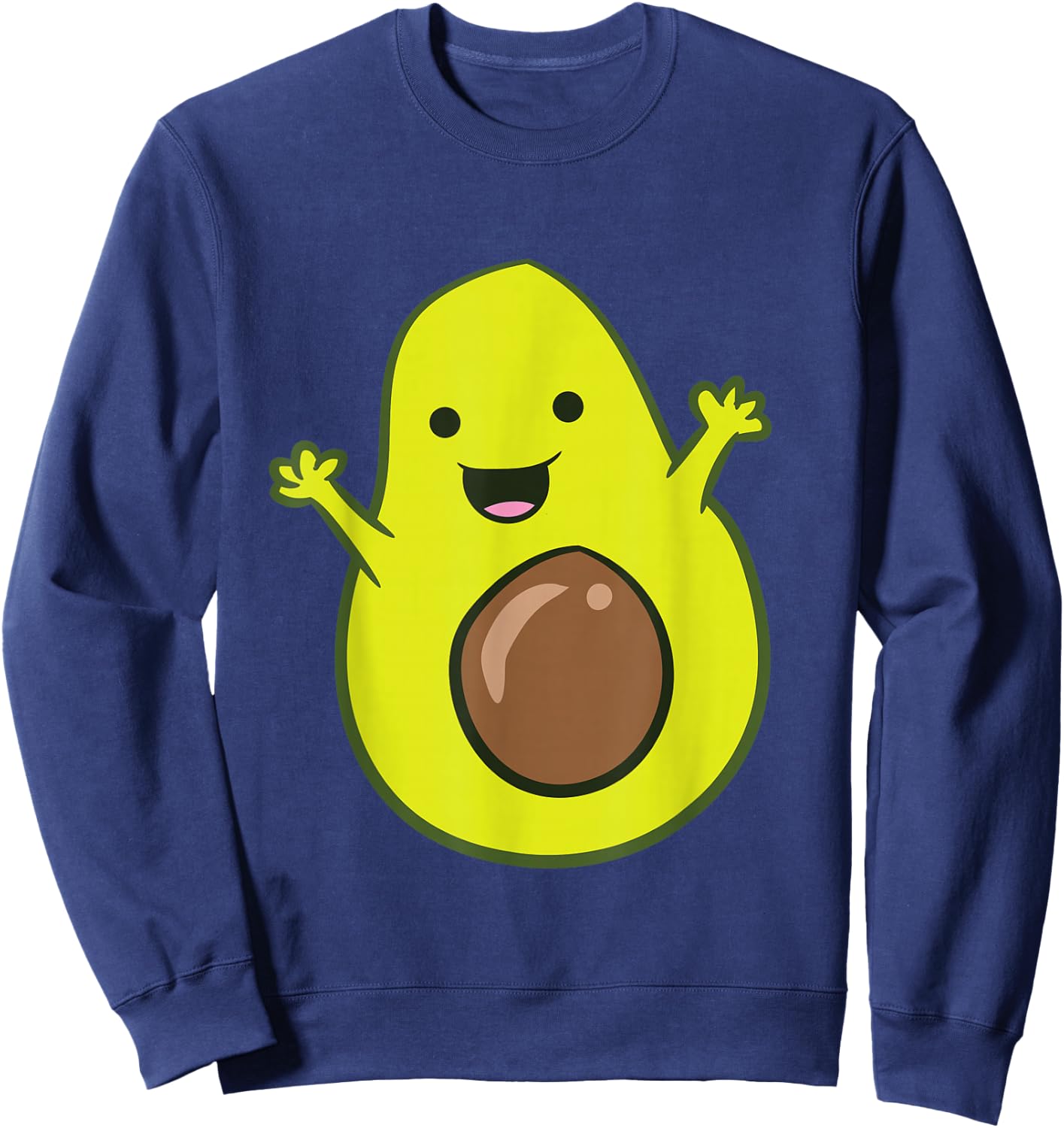 Avocado Costume Funny Avocado Halloween Costume Kids Avocado Sweatshirt - Sweatshirt | Navy