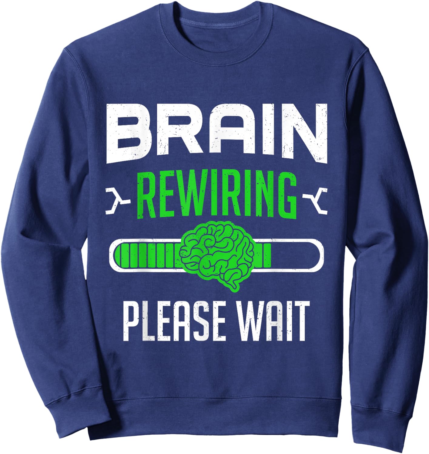 Brain Surgery Recovery Brain Injury Brain Tumor Survivor Sweatshirt - Sweatshirt | Navy