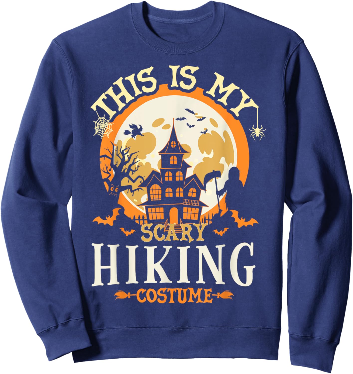 Matching My Scary Hiking Halloween Costume Sweatshirt - Sweatshirt | Navy