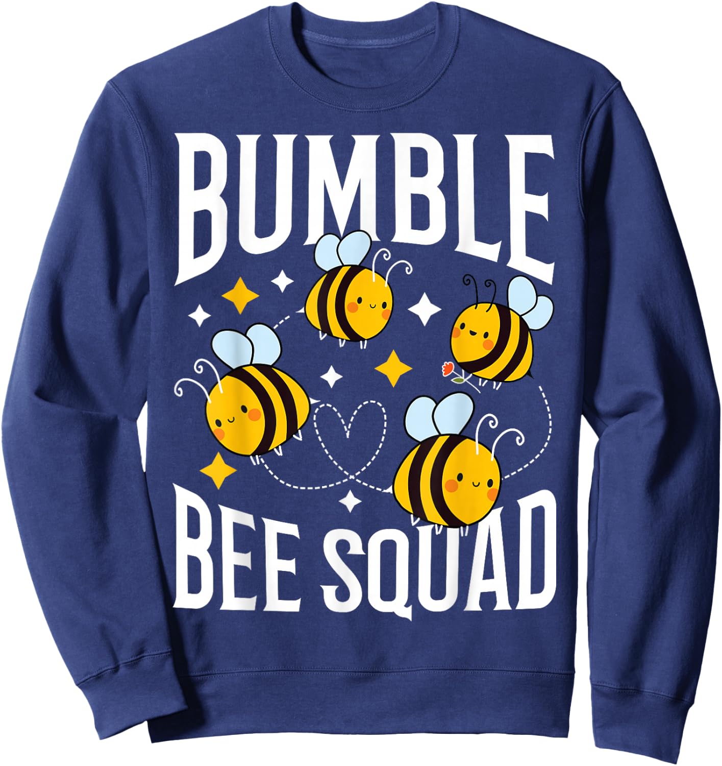 Bumble Bee Squad Beekeeper Bees Shirt Friends Gift Sweatshirt - Sweatshirt | Navy