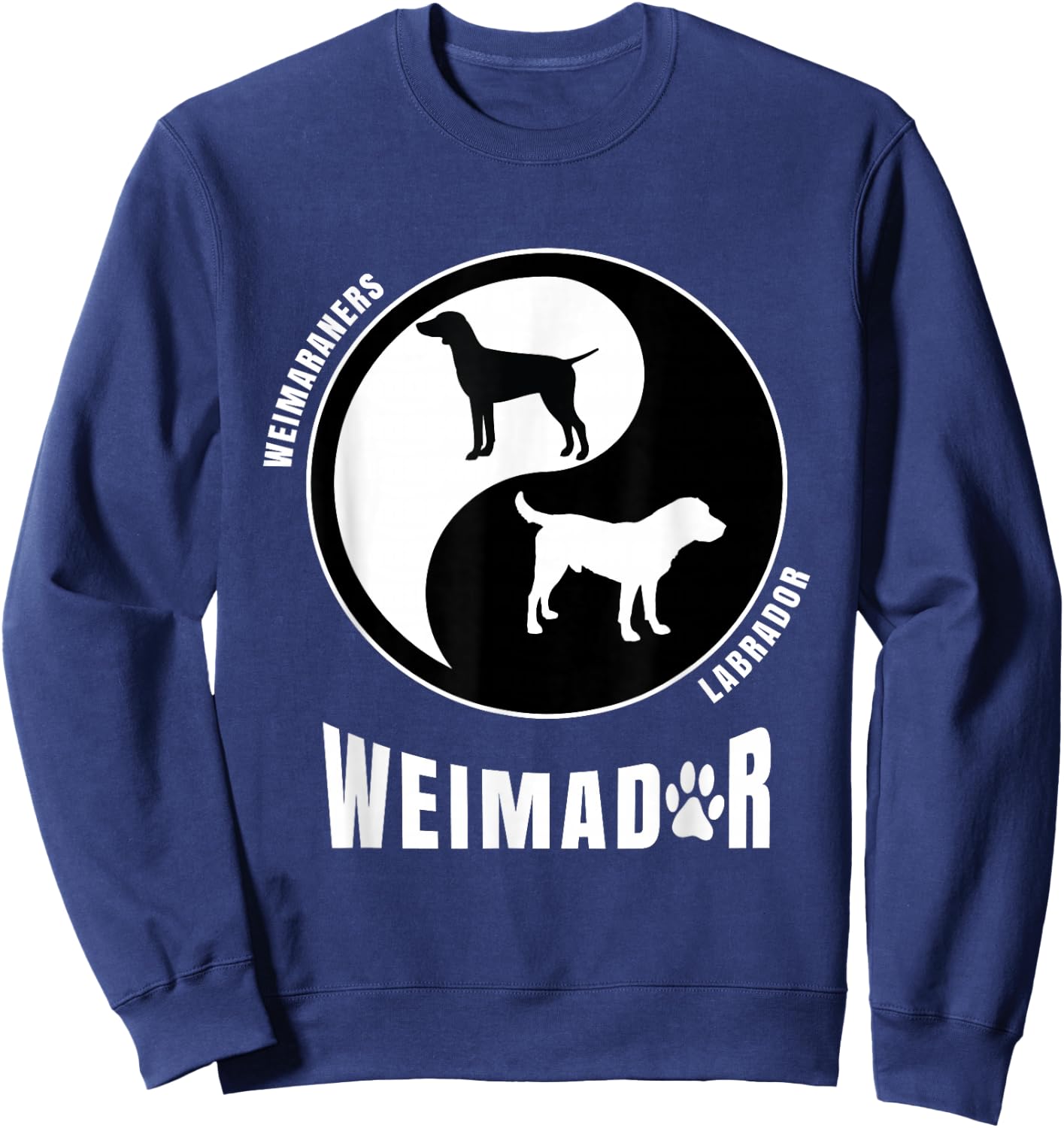 Weimador Dog Lovers Shirt | Breeders Gift | Pet Weimador Women Kids Sweatshirt - Sweatshirt | Navy