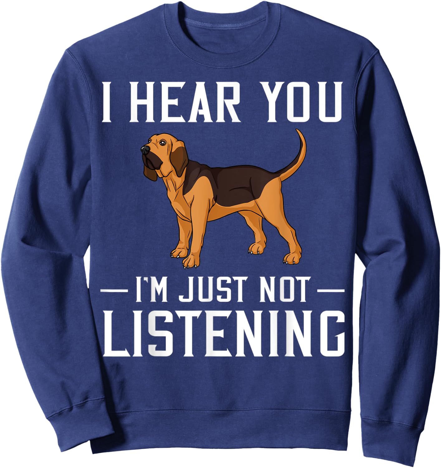 Bloodhound Dog Puppies Owner Lover Sweatshirt - Sweatshirt | Navy
