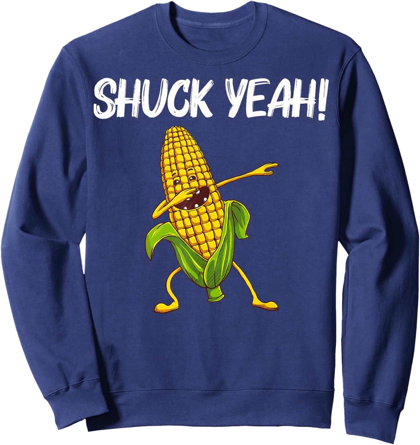 Funny Corn Gift Women Corn On The Cob Costume Farmer Sweatshirt - Sweatshirt | Navy