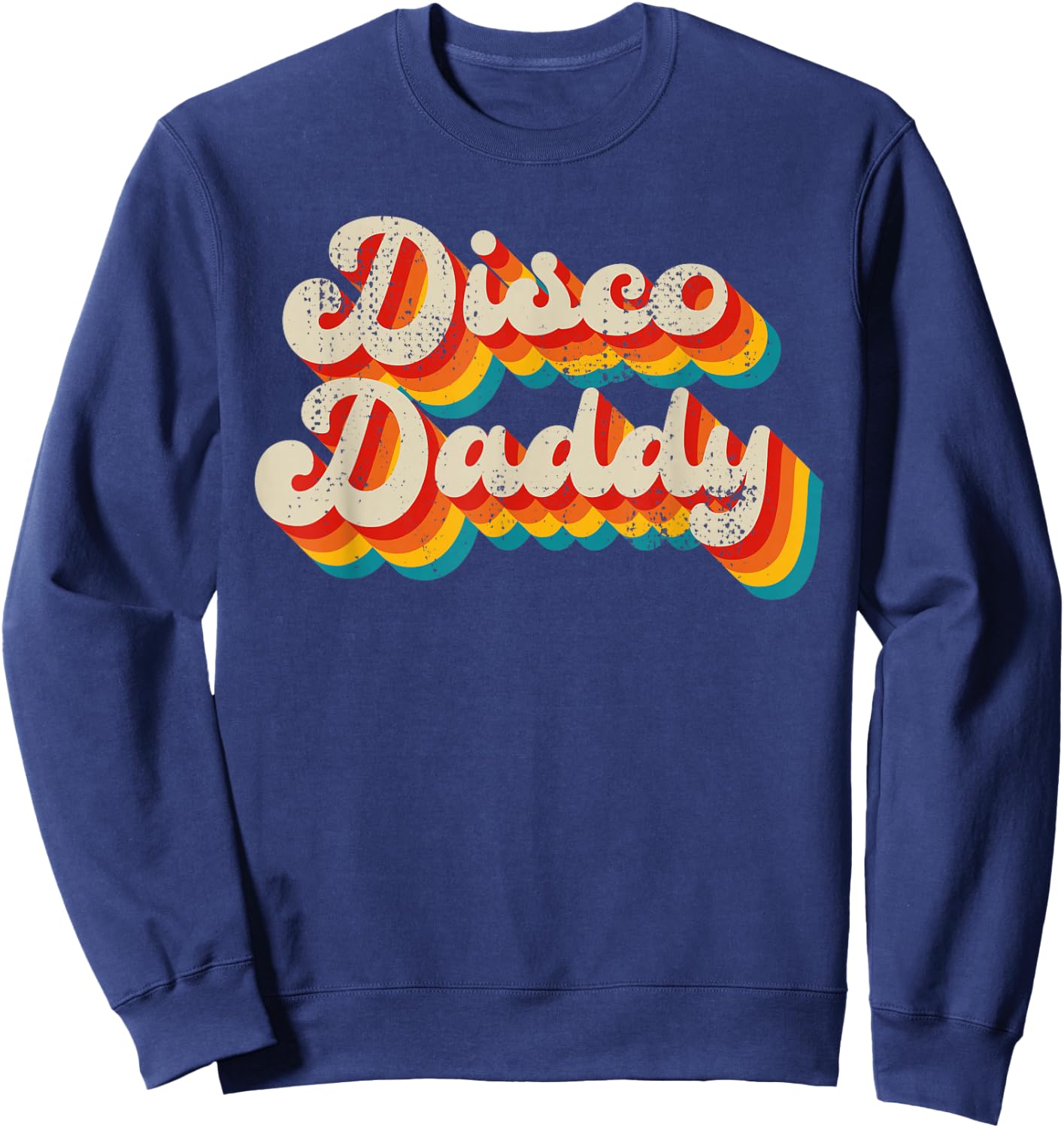 Disco Costume 70s Clothes Daddy Sweatshirt - Sweatshirt | Navy