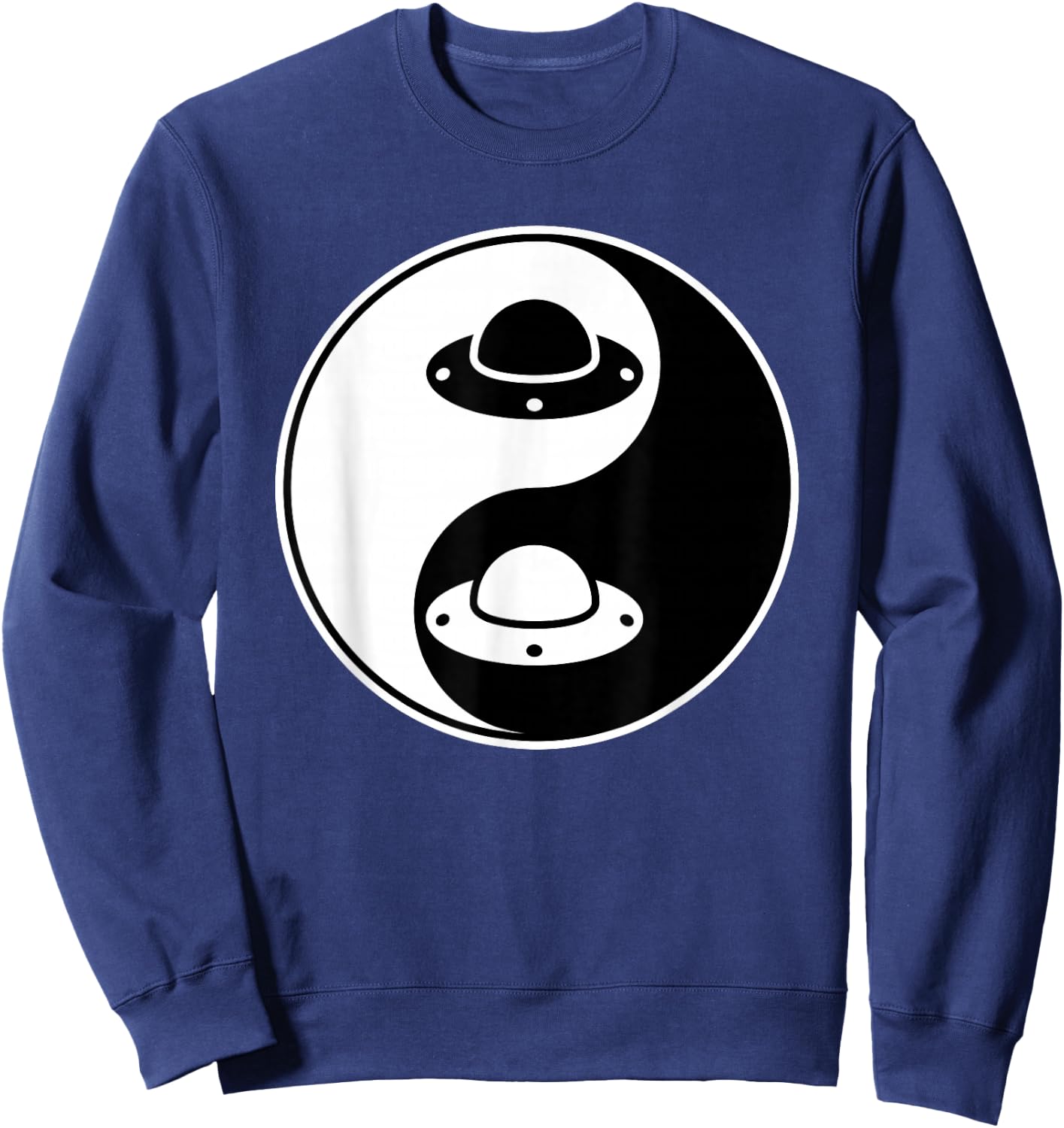 Yin Yang - Alien Ufo Paranormal - Buddhist Zhen Spiritual Sweatshirt - Sweatshirt | Navy