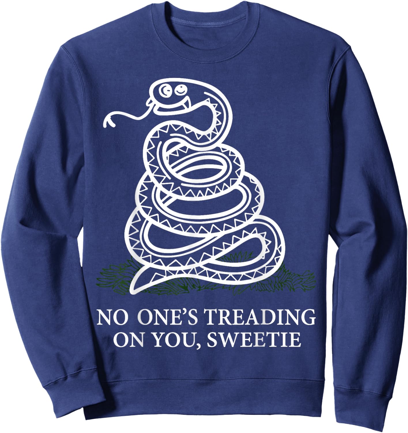 No One's Treading On You, Sweetie Snake Sweatshirt - Sweatshirt | Navy