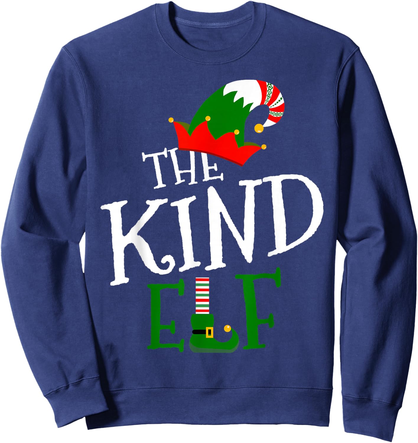 The Kind Elf Family Matching Group Gift Christmas Costume Sweatshirt - Sweatshirt | Navy