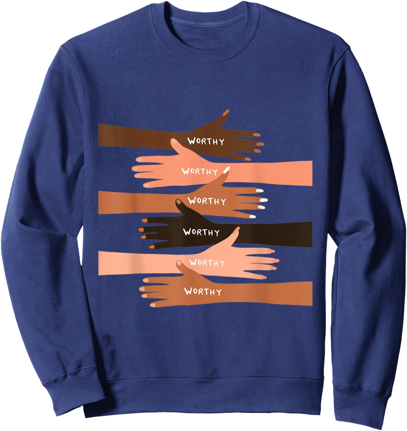 You Are Worthy Sweatshirt - Sweatshirt | Navy