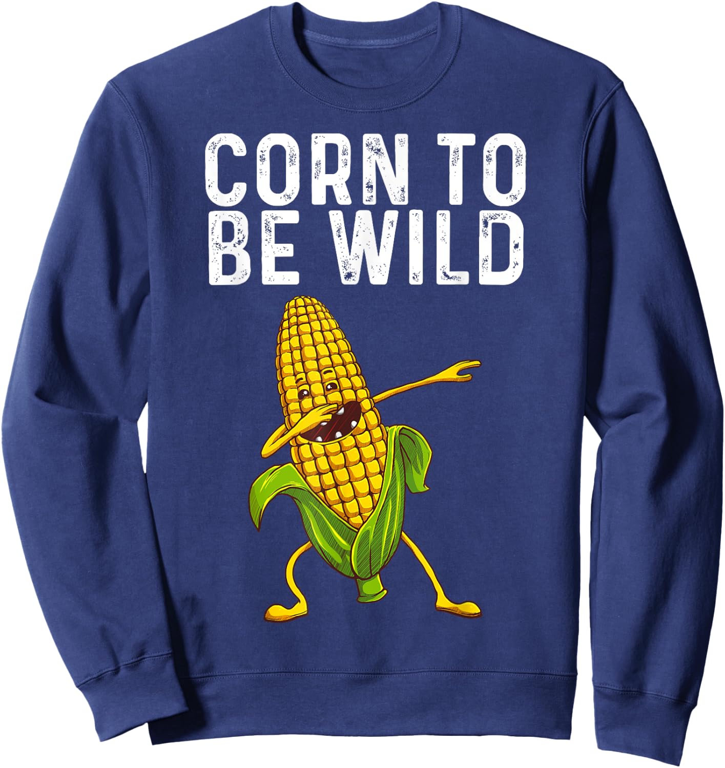 Funny Corn Gift Women Corn On The Cob Costume Farmer Sweatshirt - Sweatshirt | Navy
