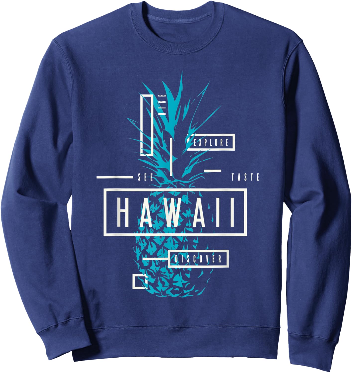 Hawaii Paradise Graphic Novelty & Cool Designs Sweatshirt - Sweatshirt | Navy