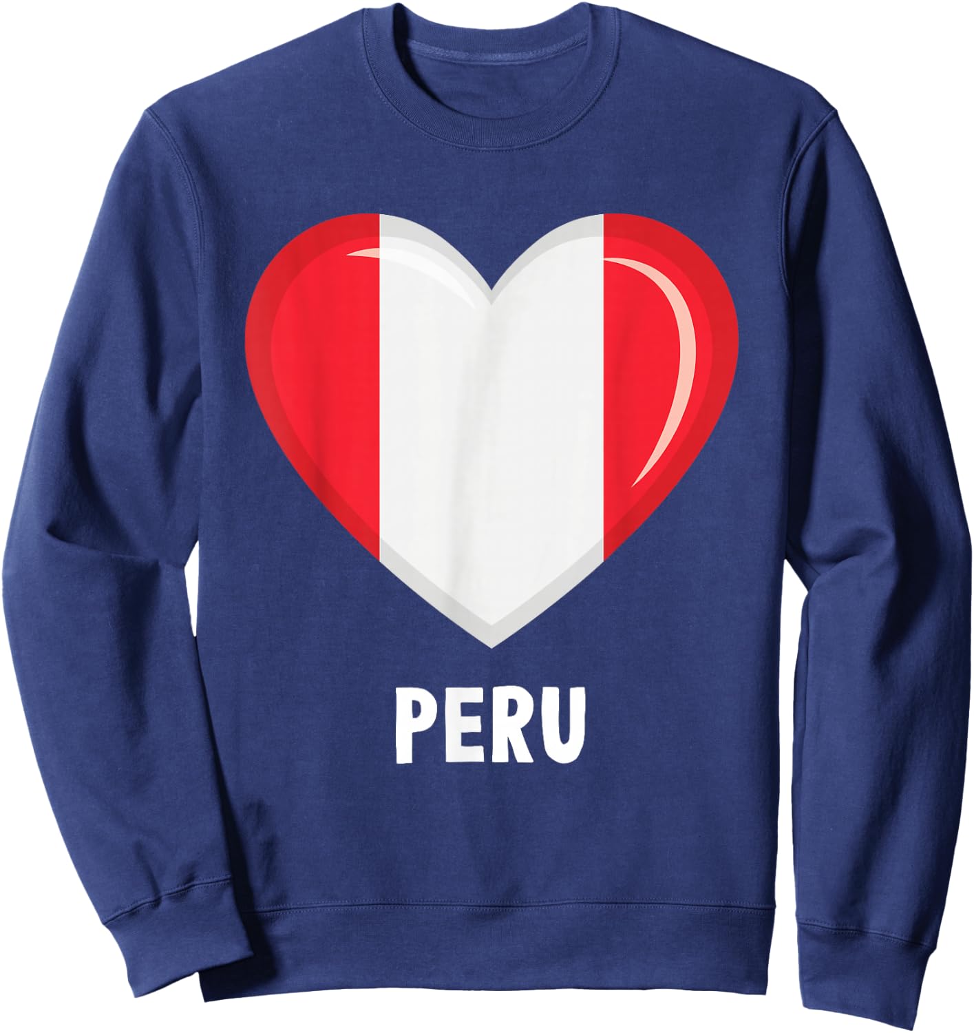 Peruvian Flag Jersey | Peruvian Sweatshirt - Sweatshirt | Navy