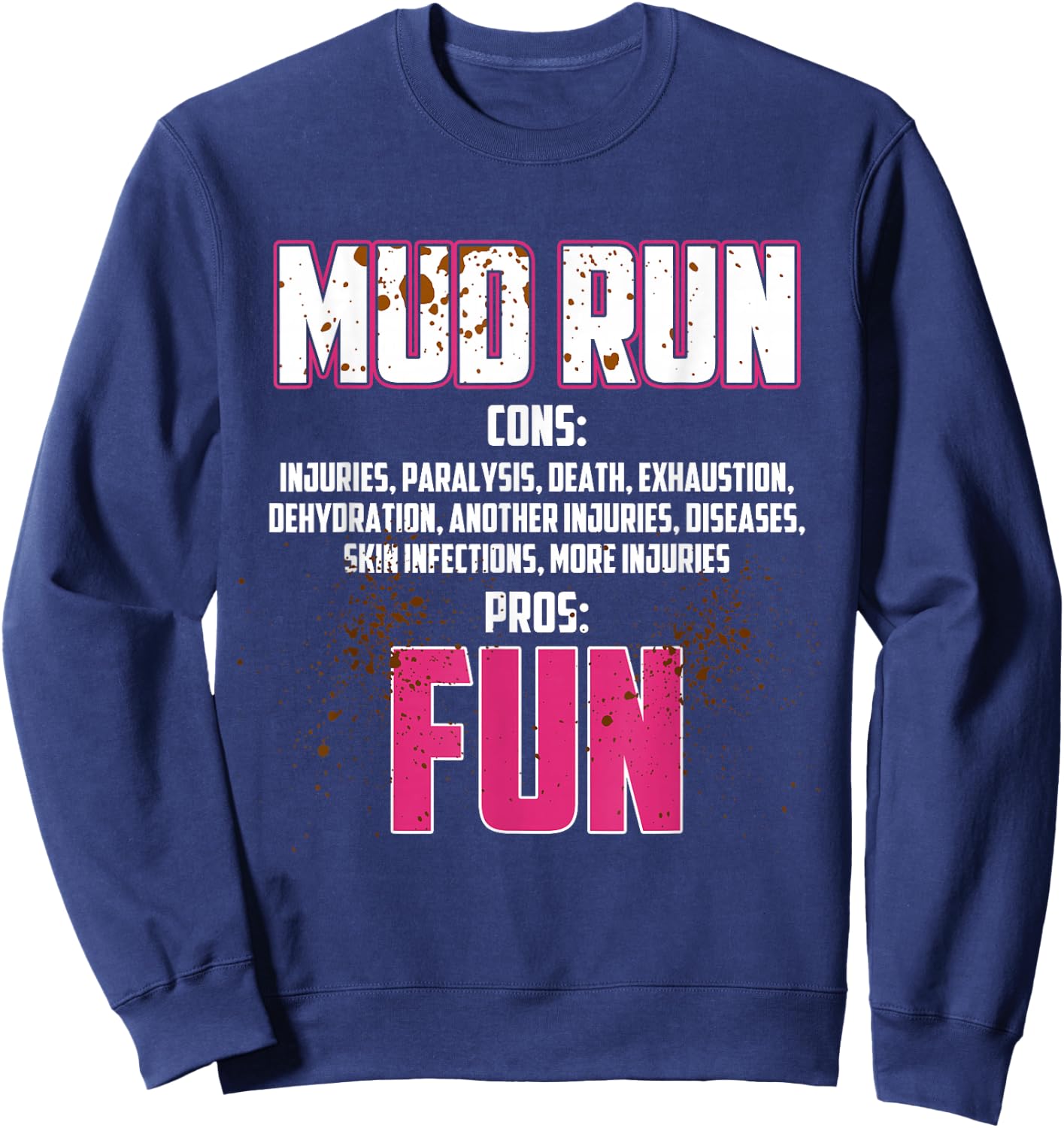 Mud Girl Run Sweatshirt - Sweatshirt | Navy