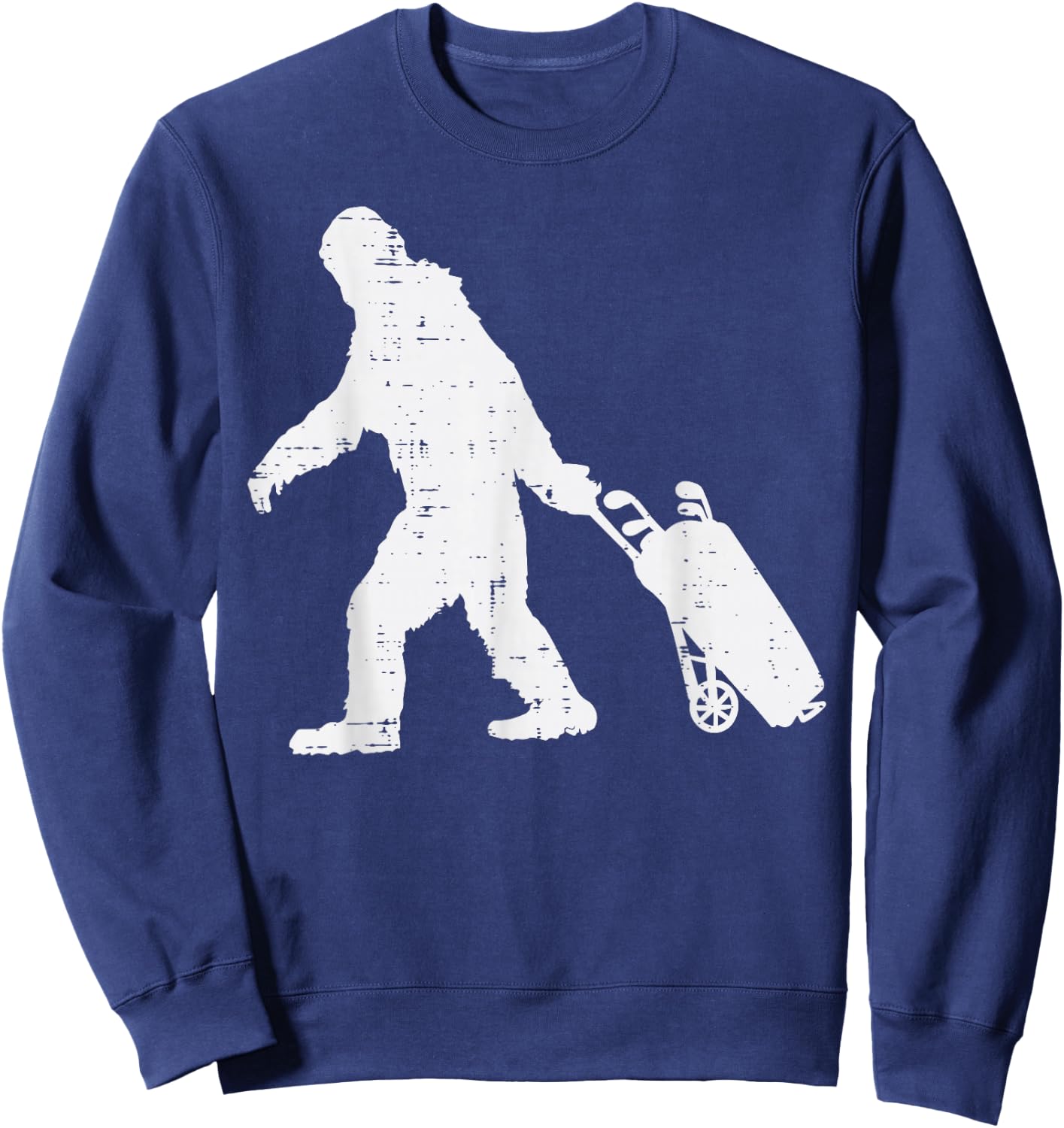 Bigfoot Sasquatch Golf Clubs Funny Golfing Golfer Men Women Sweatshirt - Sweatshirt | Navy