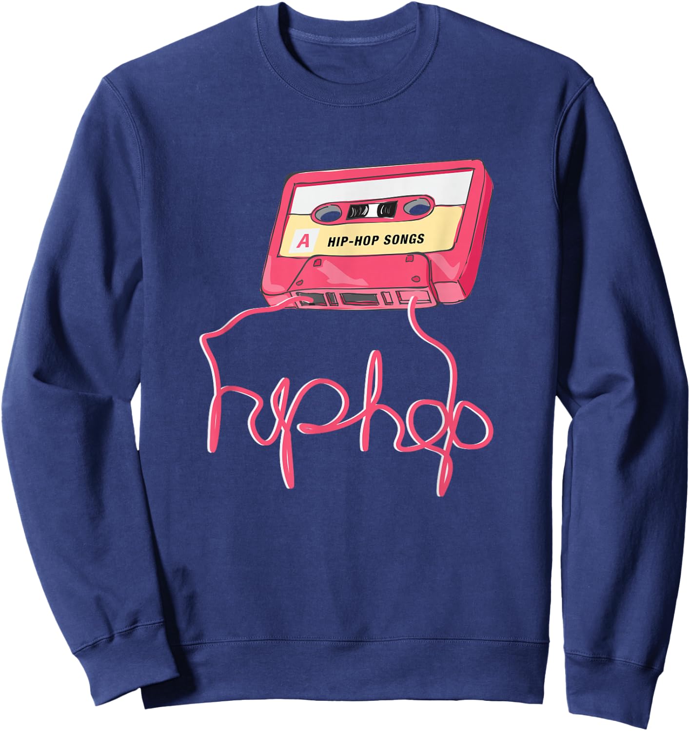 Hip Hop Cassette 90s Disco Street Dance Breake Dance Gift Sweatshirt - Sweatshirt | Navy