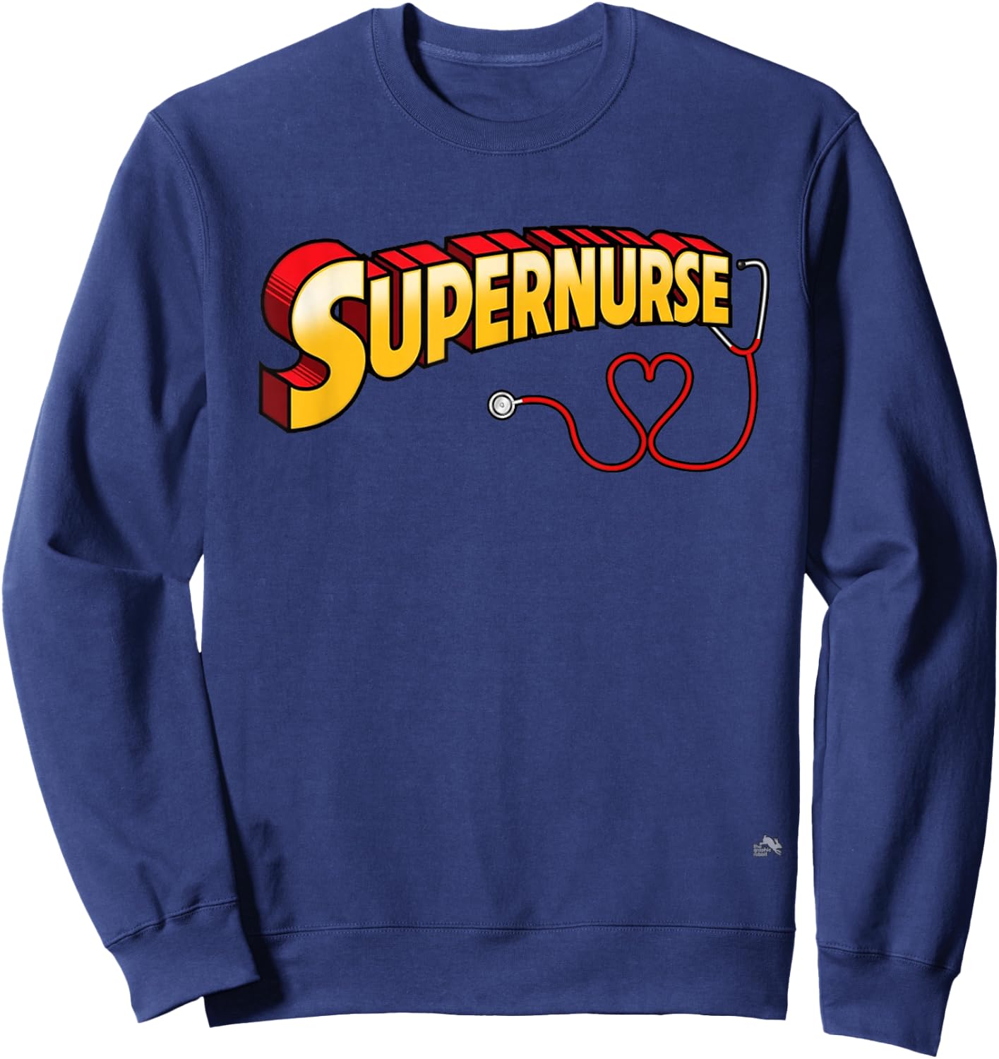 Super Nurse RN Superhero Registered Nurse Hero SuperNurse Sweatshirt - Sweatshirt | Navy