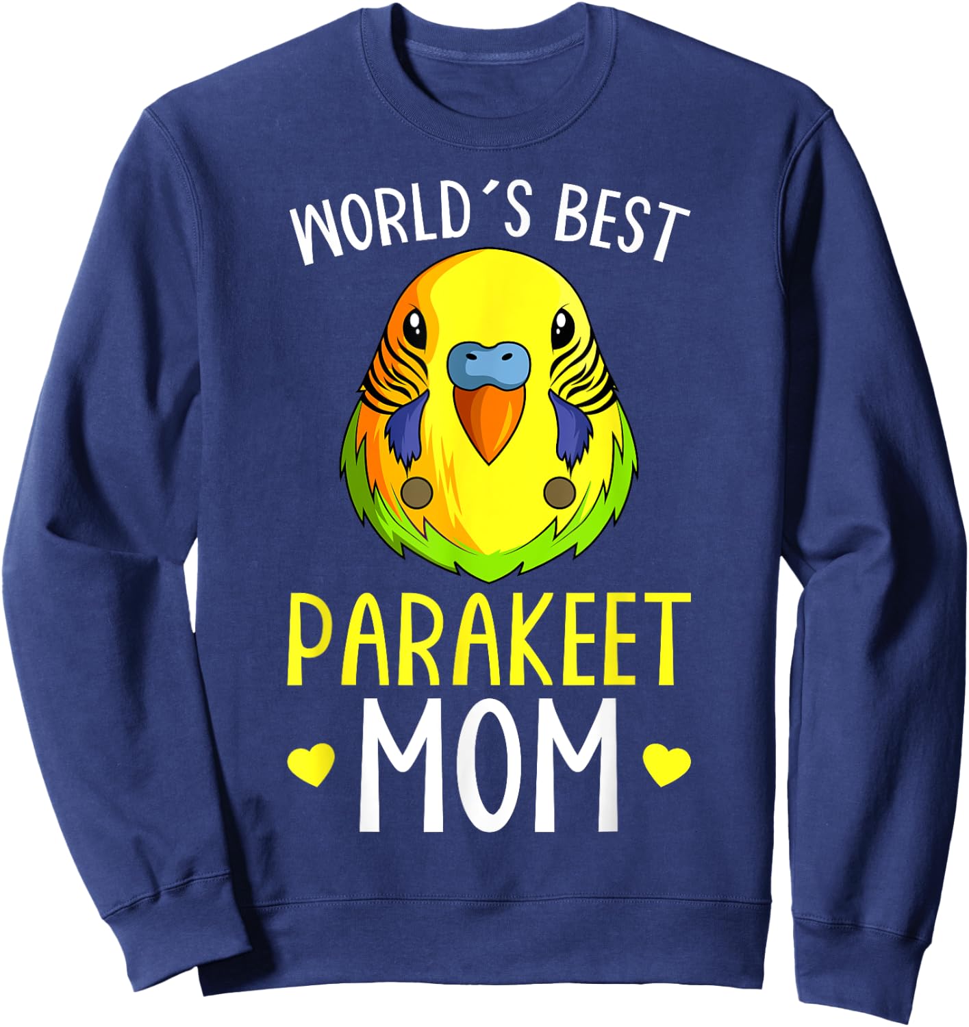 Parakeet Mom Budgie Budgerigar Sweatshirt - Sweatshirt | Navy