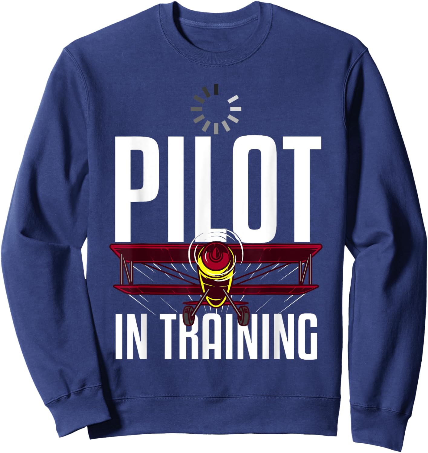Funny Pilot In Training Gift Aviation Student Boys Girls Sweatshirt - Sweatshirt | Navy