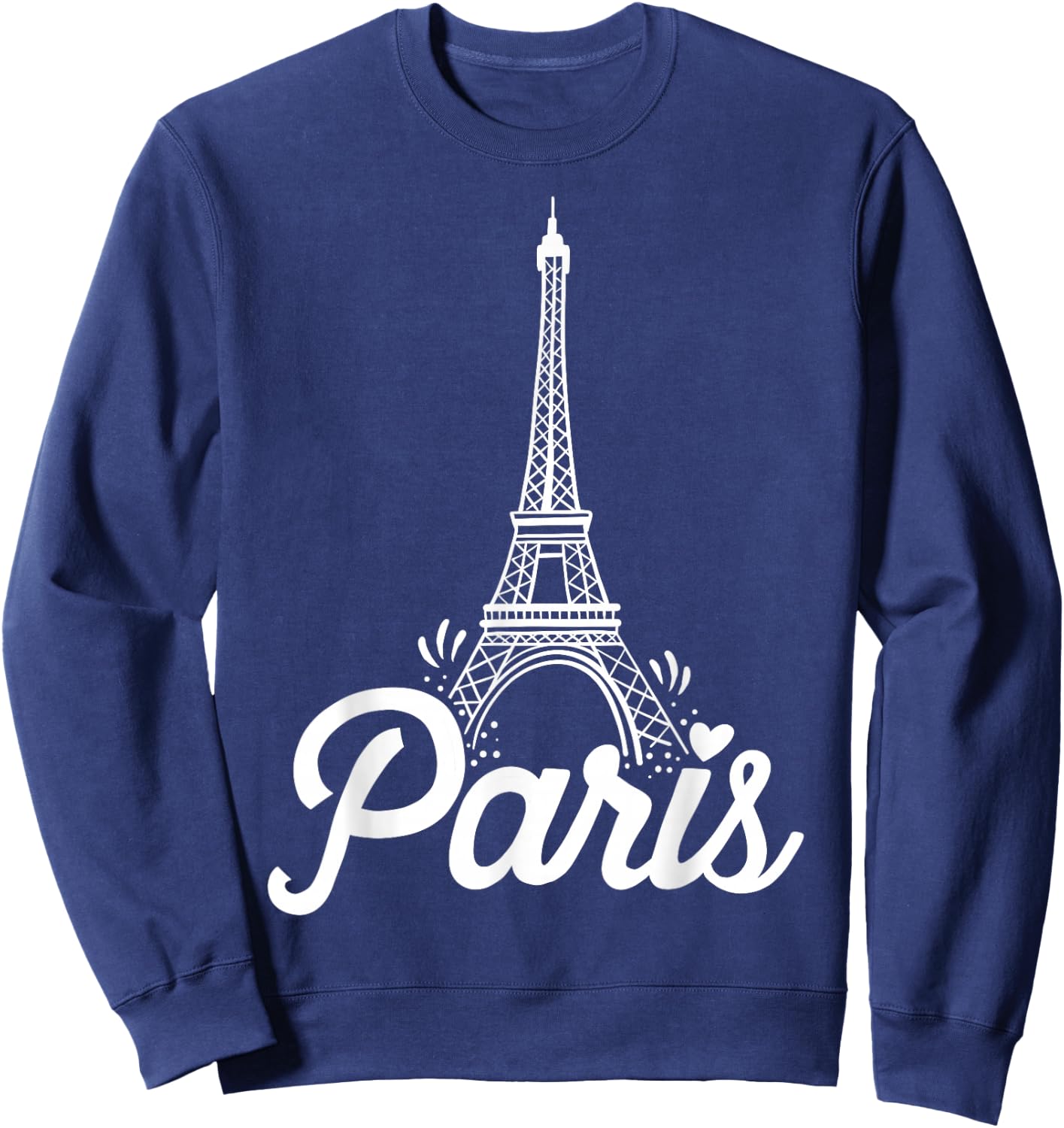 Paris France Eiffel Tower Vintage Gift Sweatshirt - Sweatshirt | Navy