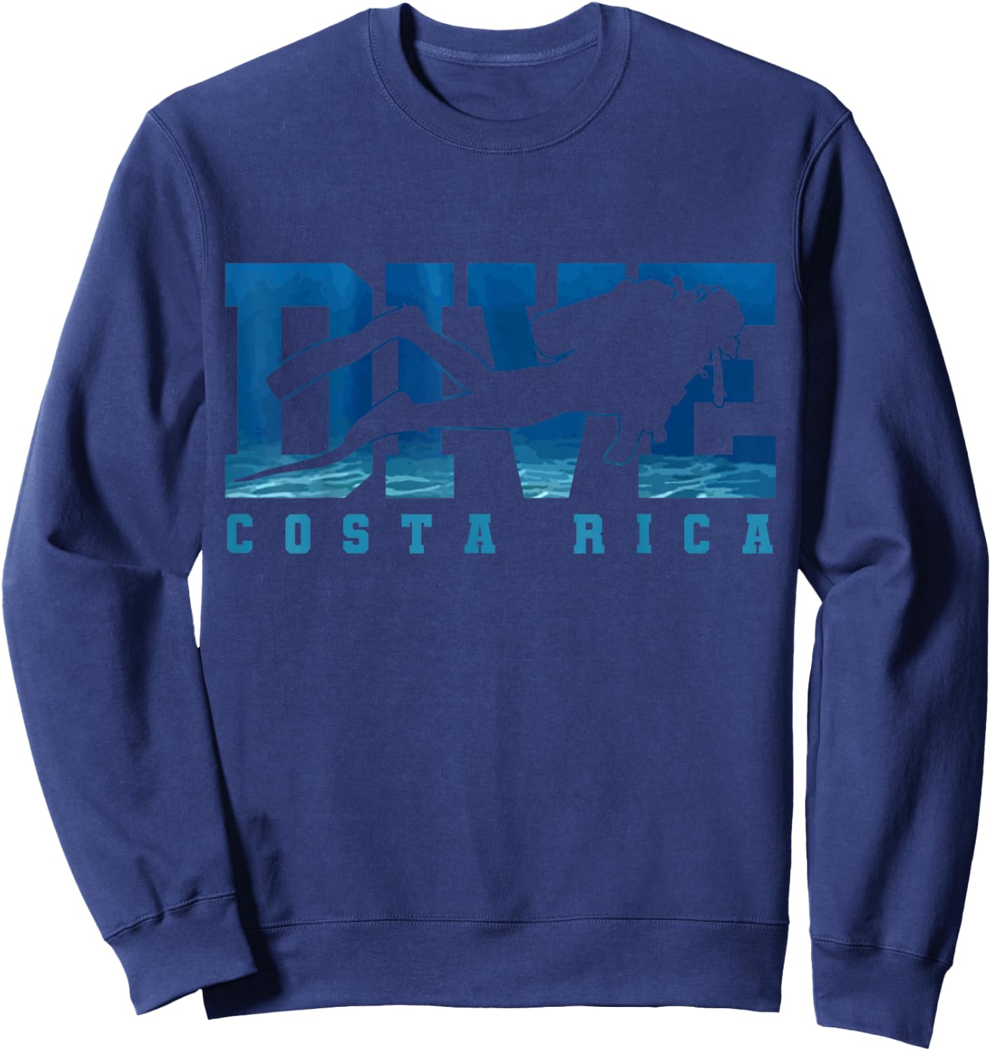 Costa Rica Diver Souvenir Gift Divers Sweatshirt - Sweatshirt | Navy