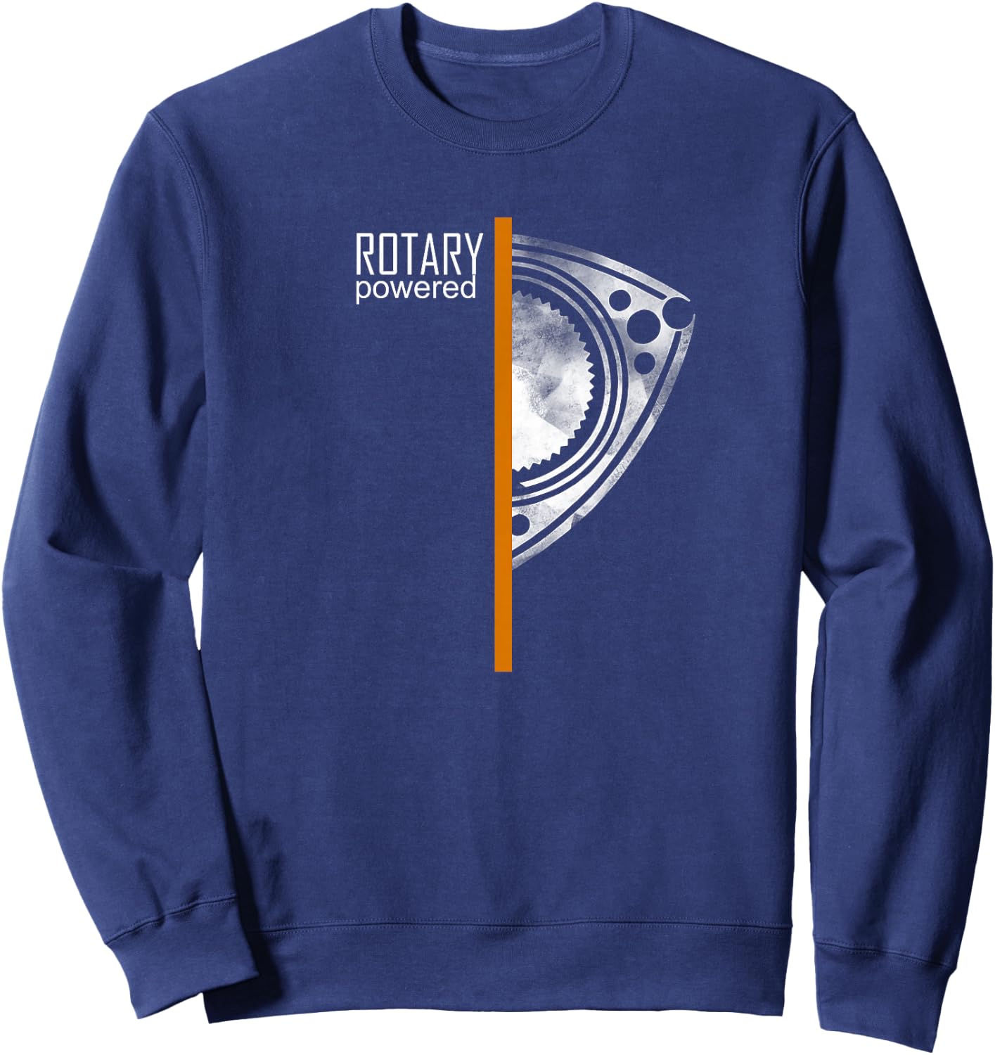RX 8 RX 7 Orange Stripe Sweatshirt - Sweatshirt | Navy