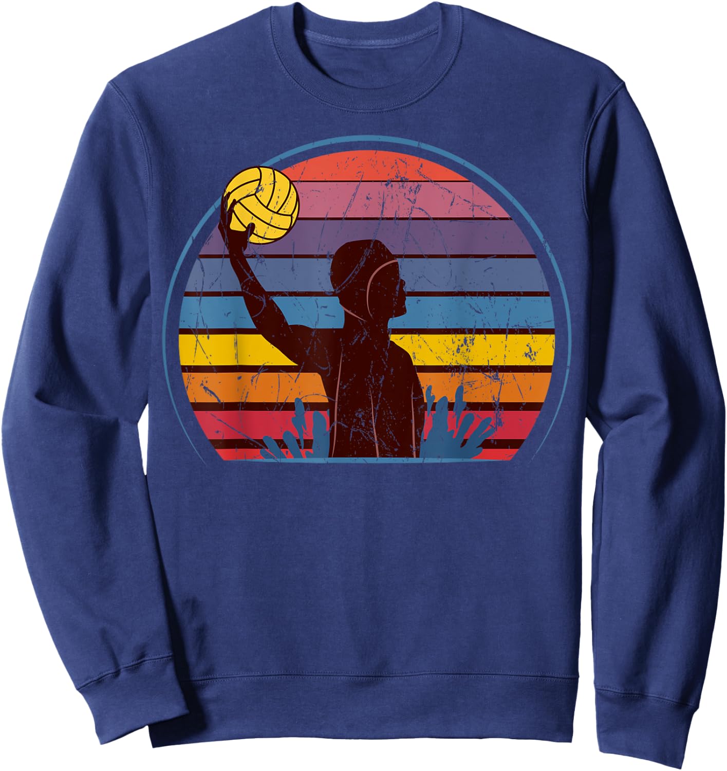 Water Polo Player Swimmer Athlete Goalkeeper Fan Team Sport Sweatshirt - Sweatshirt | Navy