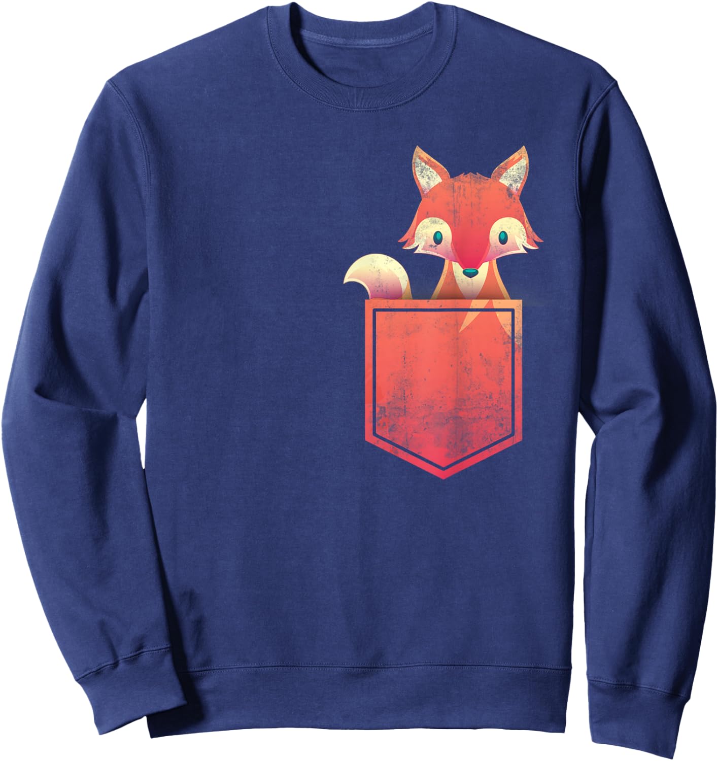 Nature Forest Animal Gift Cute Animal Fox Sweatshirt - Sweatshirt | Navy