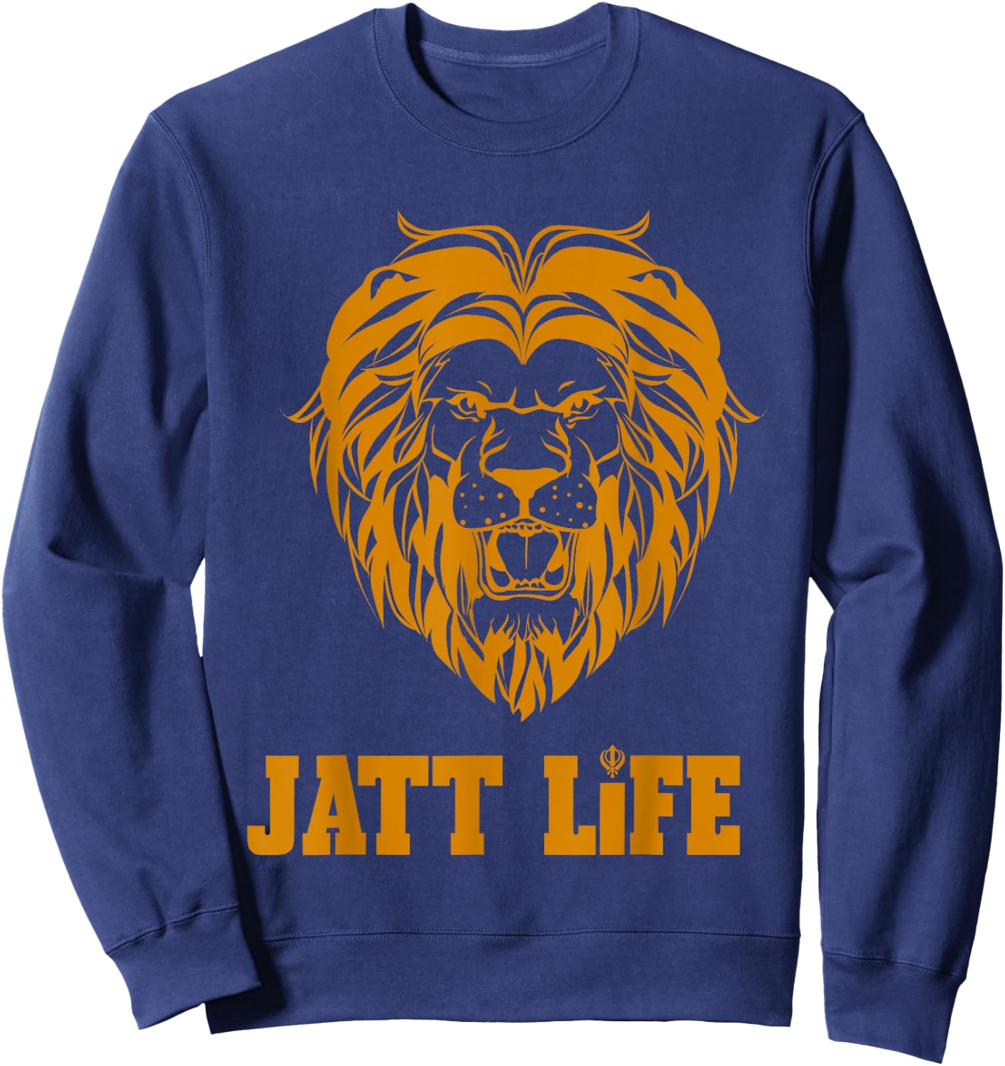 Punjabi Jatt Life Roaring Lion Sweatshirt - Sweatshirt | Navy