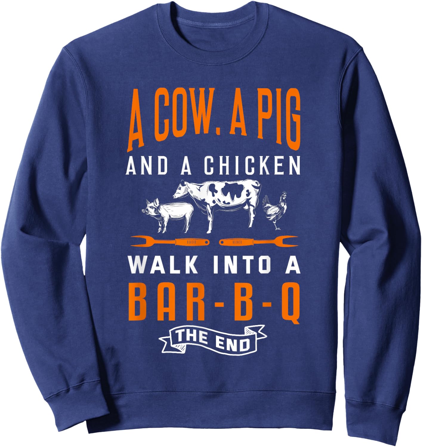 Grilling Shirts Funny Master Chef Pitmaster Sweatshirt - Sweatshirt | Navy
