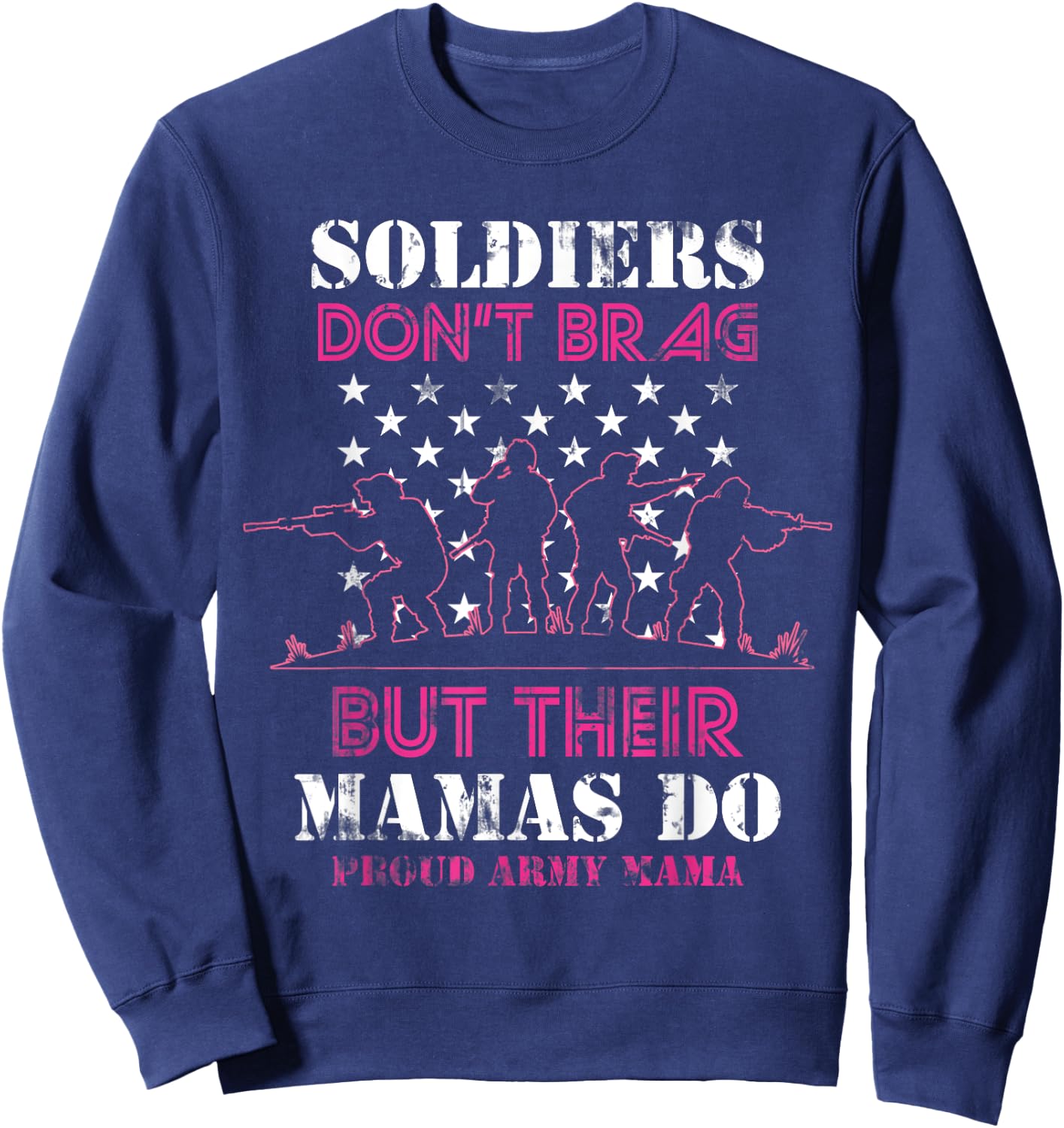 Proud Army Mama Mother Sweatshirt - Sweatshirt | Navy