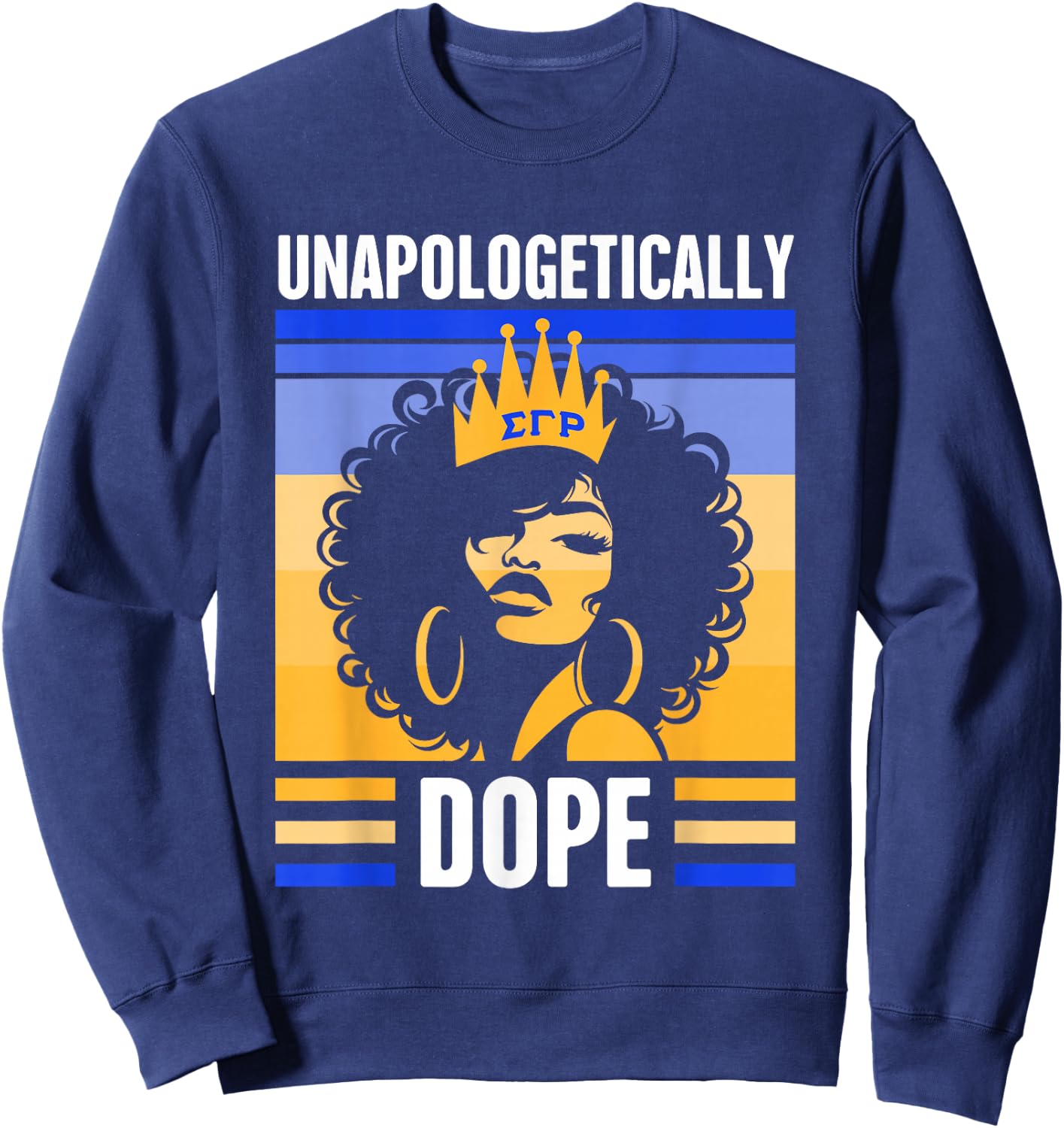 Sigma Gamma Rho Sorority Paraphernalia, Black Girl Pride Sweatshirt - Sweatshirt | Navy