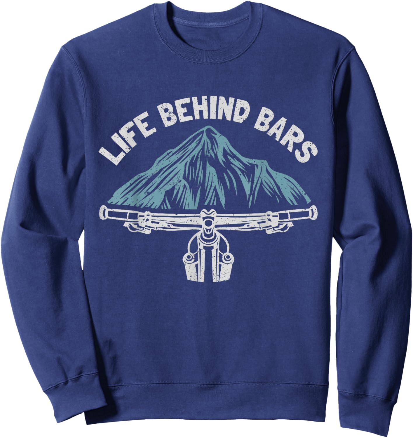 Mountain Bike Cycling Bicycle Life Behind Bars Sweatshirt - Sweatshirt | Navy