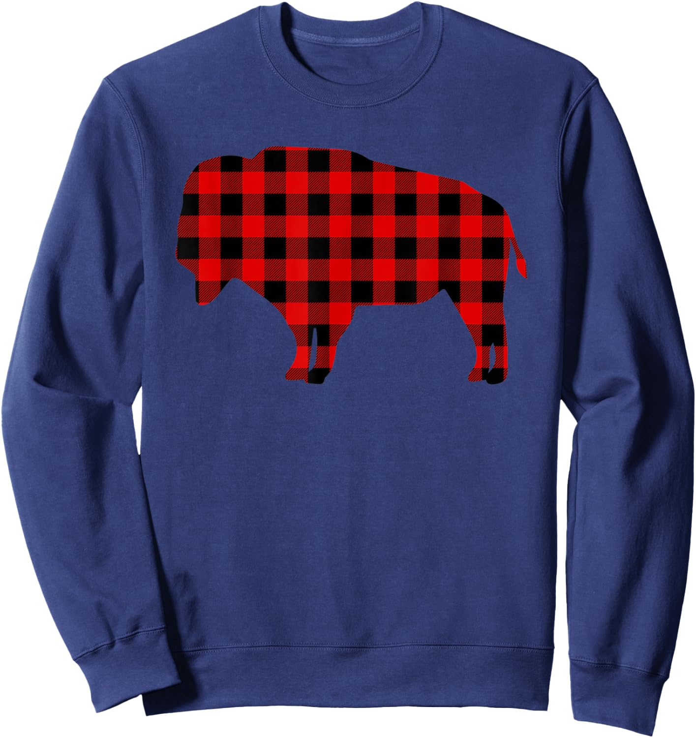 Buffalo Red Buffalo Plaid Tamaraw Matching Family PJ Gift Sweatshirt - Sweatshirt | Navy