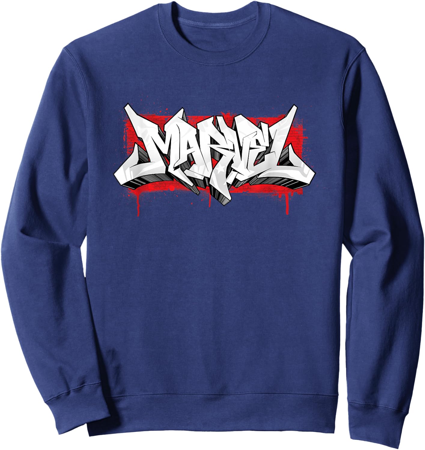 Marvel Graffiti Brick Logo Sweatshirt - Sweatshirt | Navy