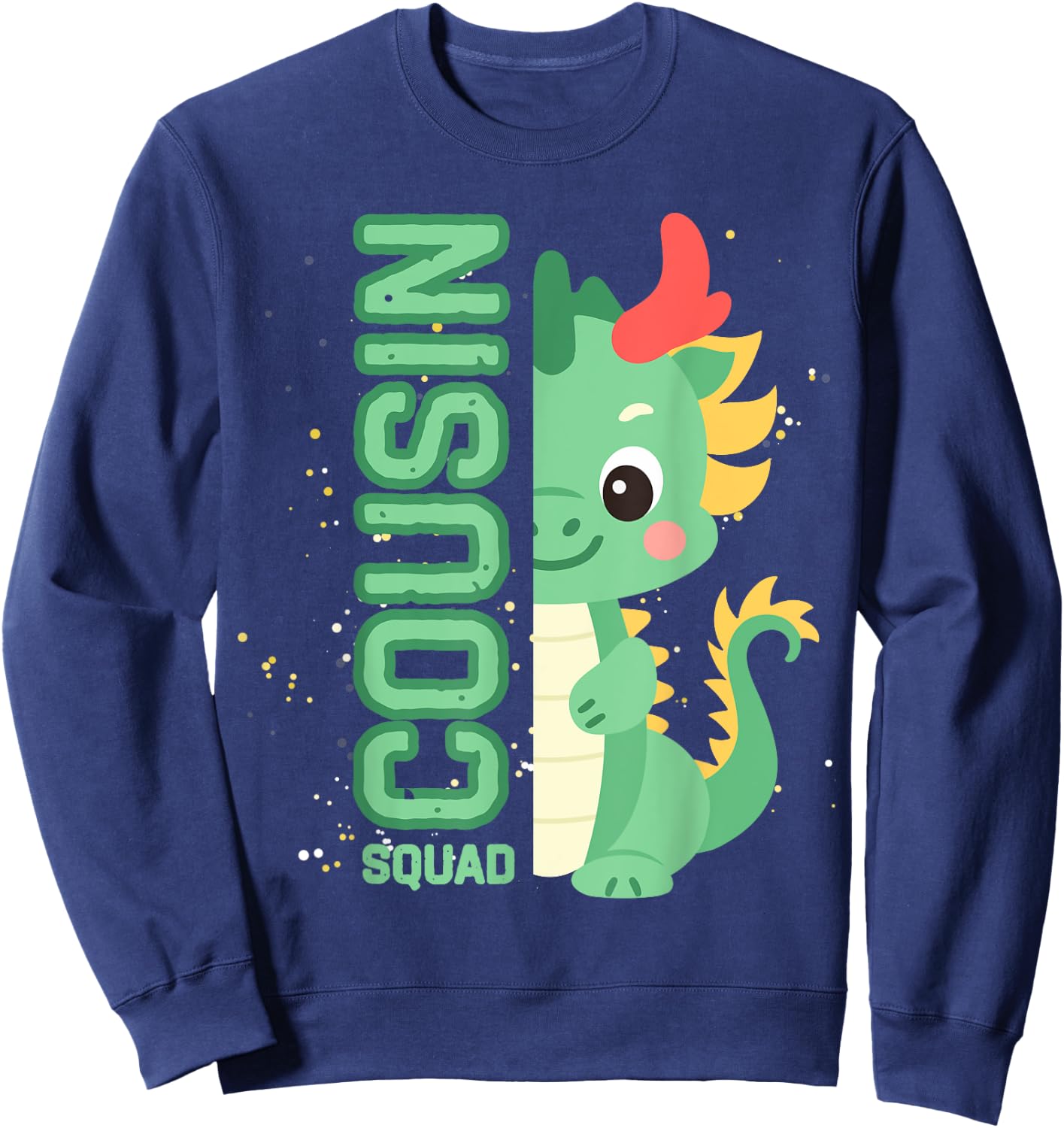 Dragon Crew Cousin Squad for kids Boys Girls Chinese Zodiac Sweatshirt - Sweatshirt | Navy