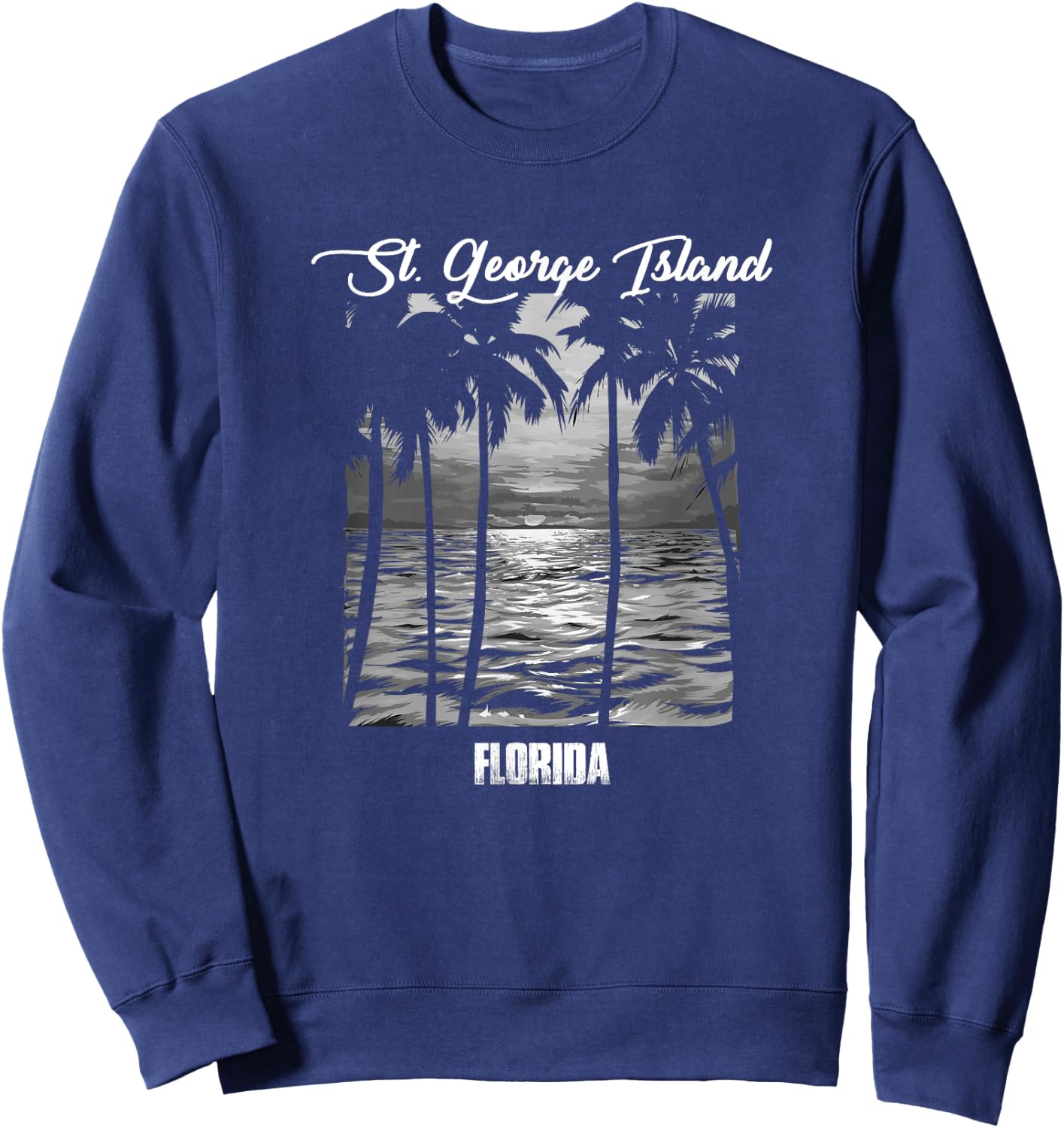 St. George Island Souvenir - Florida Reminder Sweatshirt - Sweatshirt | Navy