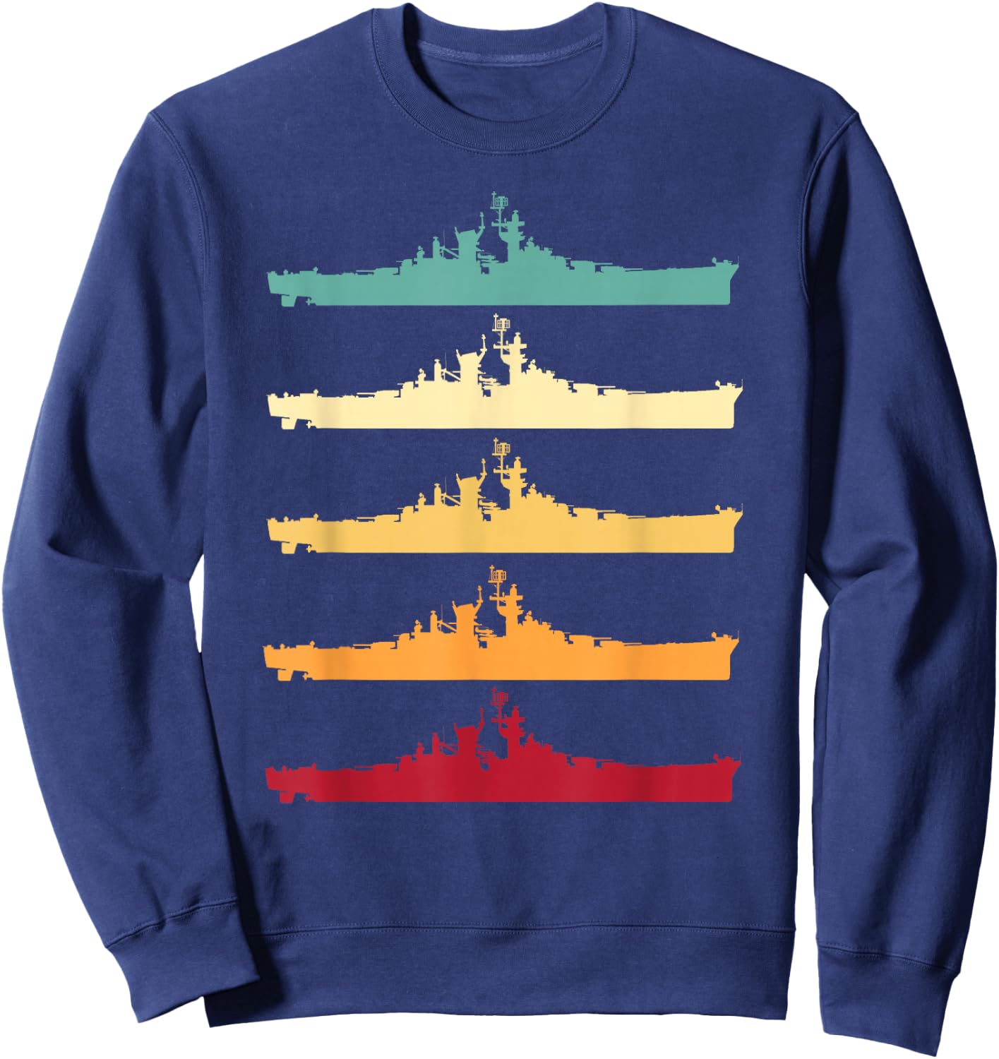 Vintage USS Alaska CB-1 Battleship Sweatshirt - Sweatshirt | Navy