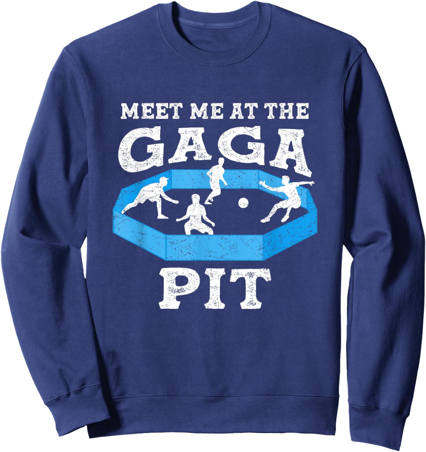 Meet Me At The Gaga Pit Dodgeball Costume Kids Gaga Ball Sweatshirt - Sweatshirt | Navy