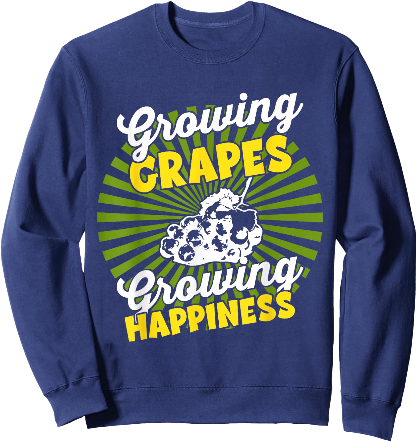 Growing Crop - Agricultural Farmer Harvest Grape Sweatshirt - Sweatshirt | Navy