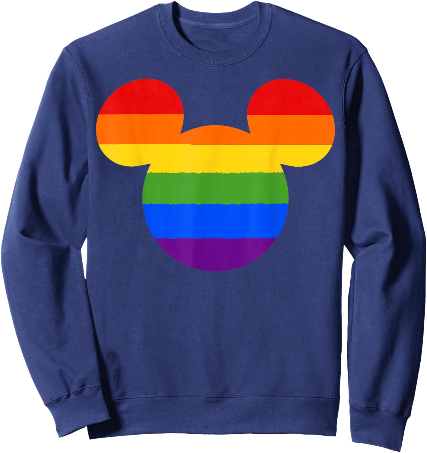 Disney Mickey and Friends Mickey Rainbow Fill Small Sweatshirt - Sweatshirt | Navy