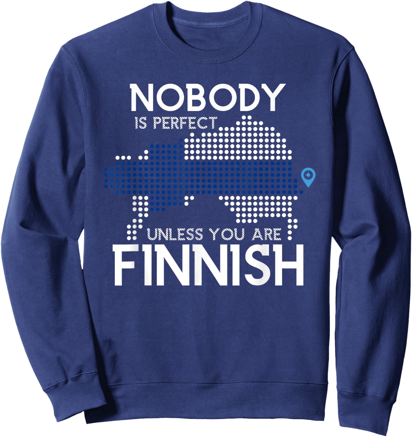 Funny Finnish Scandinavian Culture Gift Finland Sweatshirt - Sweatshirt | Navy
