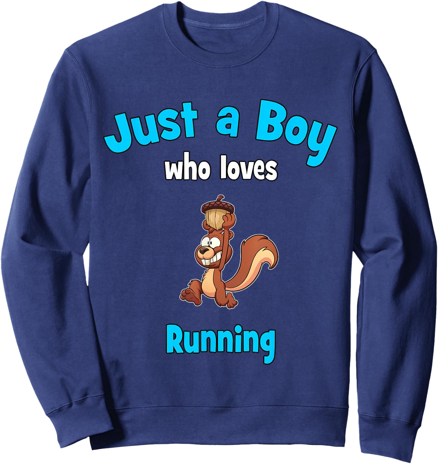 Running for Boys | Kids Running Sweatshirt - Sweatshirt | Navy