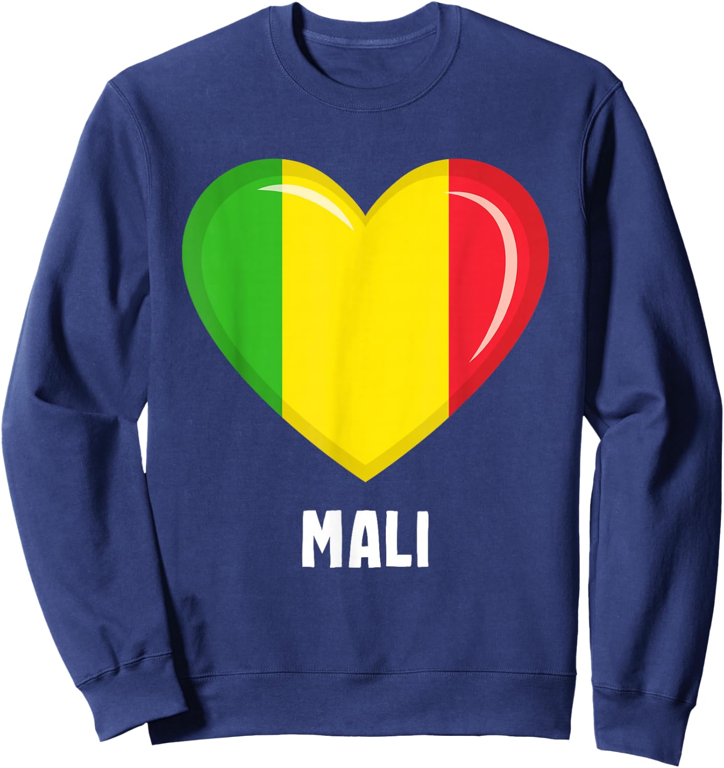 Mali Flag Jersey | Malier Sweatshirt - Sweatshirt | Navy