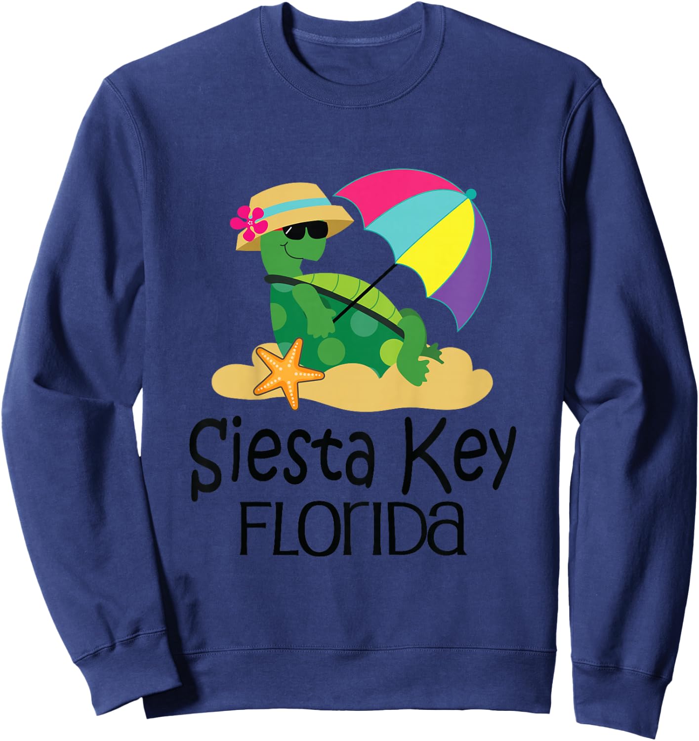 Kids Siesta Key Florida Sweatshirt - Sweatshirt | Navy