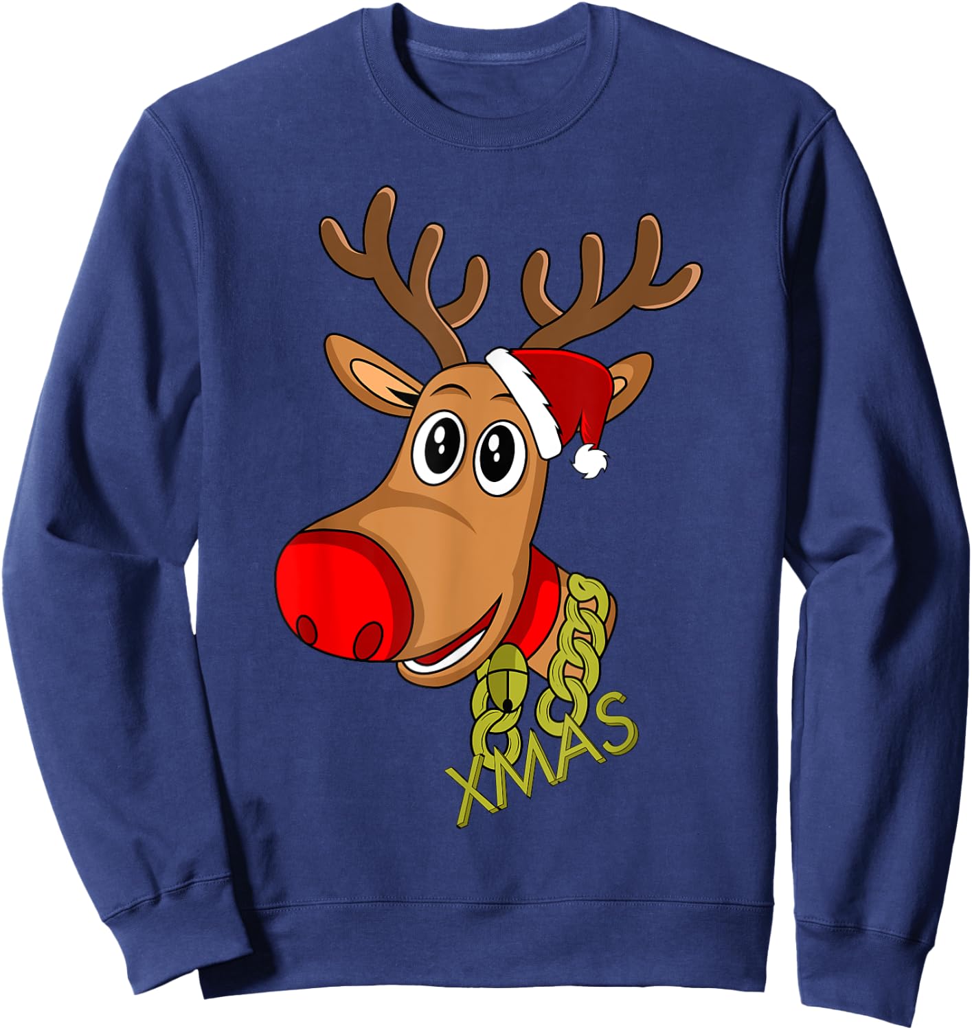 RUDOLPH Red Nose Reindeer | Donner Blitzen Sweatshirt - Sweatshirt | Navy