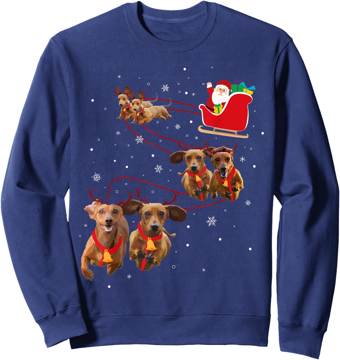 Dachshund Christmas Sweatshirt - Sweatshirt | Navy