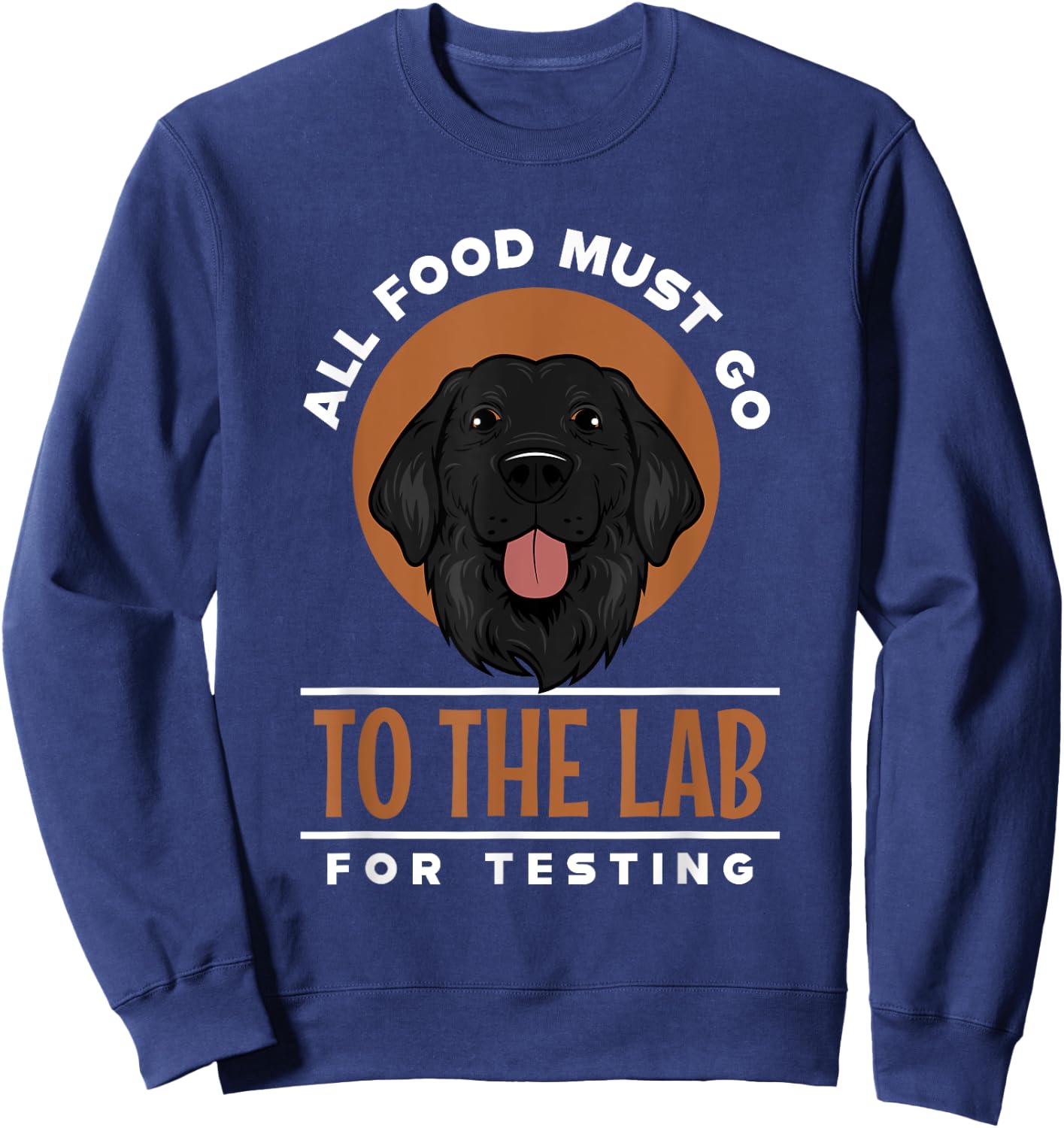 Funny Labrador Retriever Black Lab Fetch Dog Pet Lover Gifts Men Women Girls Kids Sweatshirt - Sweatshirt | Navy